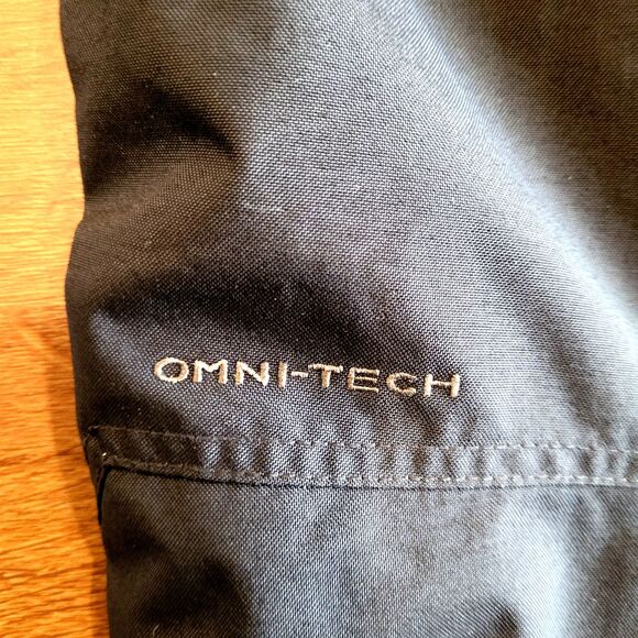 Columbia Omni Tech Pants Mens Large Black Adj Waist 4 Pocket Snow Ski 208 SM8308 - Picture 10 of 16
